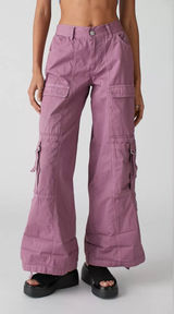 Urban Outfitters NEW BDG Mauve Pink Riley Classic Cargo Pants Photo 0