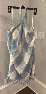 Tularosa Dress Blue and White Gingham Photo 0