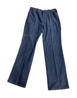 Wrangler Vintage No-Fault Denims High Rise Wide Leg Jeans Blue USA Made Size 20 Photo 0