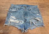Levi’s 501 Shorts Denim Button Fly Photo 0