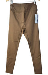 Girlfriend Collective High Rise Compression Leggings Deep Earth Brown‎ Large NWT Photo 0