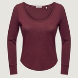 1961 | Abercrombie & Fitch Scoop Neck Long‎ Sleeve Top Burgundy Womens XS Photo 0