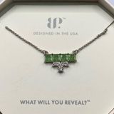 Bomb Party Necklace RBP5939 “Captured Elegance” LC Ice Crystal on Rhodium NWT Photo 0