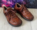 Dr Martens 11200 Distressed Brown Leather Lace Up Y2K Shoe Women Sz 9 Men Sz 8 Photo 0