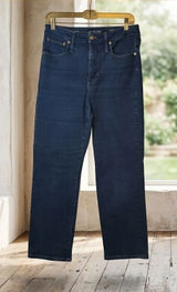 J.Crew 03 Curvy Slim Jeans Size 30 Dark Indigo High Rise Straight Leg Denim Crop Photo 0