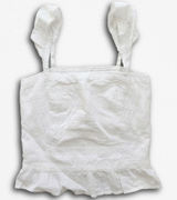 Abercrombie & Fitch White Lace Ruffle Cami Smocked Crop‎ Top XS Cottagecore Photo 0