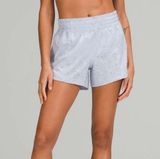 Lululemon Hotty Hot High-Rise Lined 4” Short, Pastel Blue Photo 0