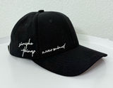 DLMY Black Embroidered Baseball Cap Hat NWOT Adjustable Streetwear Y2K⁠ Photo 0
