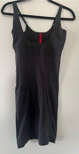 Spanx Black Shaping Slip Mini Dress XL Adjustable Straps Loungewear Lingerie Photo 0