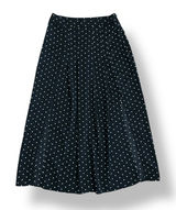 Nasty Gal Black White‎ Polka Dot Midi Skirt Size M nwot Vintage Style Flowy Photo 0