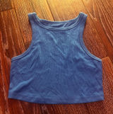 Wild Fable Blue Tank Top Cropped Photo 0