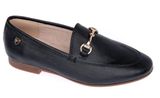 Sage Leather Buckle Loafers Photo 0