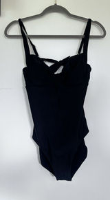 NWT Quince Black Italian Underwire One-Piece Swimsuit Size Large Photo 0