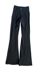 Lululemon Groove Super-High-Rise Flared Pant Nulu Yoga Pant Leggings Black Sz 6 Photo 0