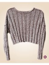 O'Neill Brown Textured Ribbed Knit Sweater Size S Photo 0