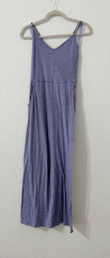 Volcom Lavender Strappy Maxi Dress Open Back Pockets Casual Sundress Size S Photo 0