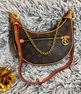 Brown monogram, cross body bag Photo 0