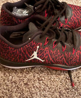 Women’s size 6 Nike Black and Red Low-Top Basketball Sneakers Photo 0