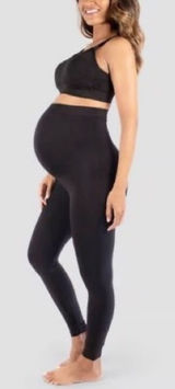 Isabel Maternity by Ingrid & Isabel - Black Maternity Belly Support Tights Photo 0