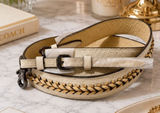 NEW Coach Whipstitch Leather Bag Strap Beige Gunmetal Style 68586 NWT Photo 0