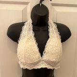 L - FREE PRESS - lace bras back open beige NWOT Photo 0