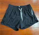 Vuori Black Athletic Running Shorts Women’s XS Zip Pocket Drawstring Photo 0