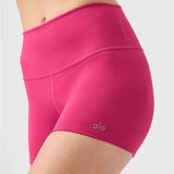 ALO Yoga High-Waist 3” Shorts in hot pink Large Photo 0
