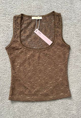 Amazon Qinsen Women’s Lace Trim Square Neck Tank Photo 0
