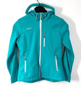 ZeroXposur Hooded Jacket Winter Coat Women Medium Teal Green Zip Up‎ Pockets Photo 0