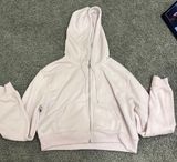 Pink cropped zip up Photo 0