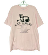 Hanes Beefy-T Cat-I-Kisms Seattle Graphic T Shirt Pink Women Large Cotton Photo 0