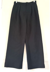 Abercrombie & Fitch Sloane Tailored Wide Leg Pants Black Pleated High‎ Rise 28/6 Photo 0