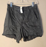 NWT Aerie Womens Dark Gray Linen Blend Shirts‎ XXS Photo 0