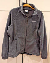 Columbia Sportswear Jacket Women’s LP Gray Full Zip Fleece Warm Soft Photo 0