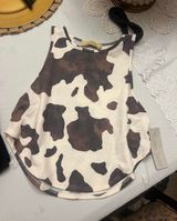 Boutique Cow Print Tank Photo 0