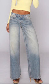 Revice NEW TLC Ocean Ave Low Rise Baggy Jeans in Blue Size 27 Photo 0