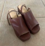 Urban Outfitters Burgundy Heels NWOT Photo 0