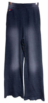 Aviator Nation Wide Leg Pocket Sweatpants‎ Faded Smoke Women's Size Medium Photo 0