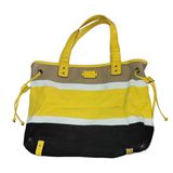 Kate Spade New York Eddie Canvas Exterior Patent Trim Striped Tote Shoulder Bag Photo 0