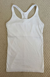 White Lululemon Ebb To Street Tank Top Photo 0