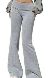 Grey flare leggings Gray Photo 0
