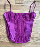 Urban Outfitters Out From Under Modern Love Corset in purple size large Photo 0