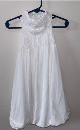 Women’s White Smocked Halter - Classic Summer Style Photo 0