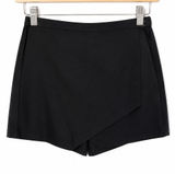Abercrombie & Fitch Womens Skort Sz 2 Skirt Shorts Black‎ Asymmetrical Diagonal Photo 0