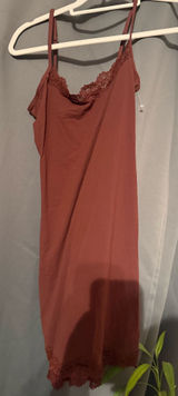 SKIMS oxblood lace Slip dress Photo 0