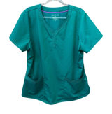 Healing Hands Purple Label Scrub Top Size 2X Hunter Green Womens Healthcare Photo 0