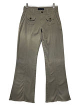Aeropostale‎ Womens Low Rise Flare Pants Olive Green Cotton Tencel Sz 0 Y2K Boho Photo 0