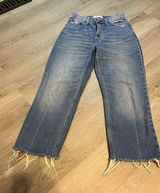 Abercrombie and Fitch The Ankle Straight Leg Ultra High Rise Jeans Size 4/27 Sho Photo 0