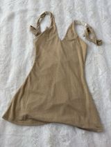 Tiger Mist Gold Mini Dress Photo 0