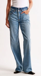 Abercrombie & Fitch the loose high rise double waistband jeans Photo 0